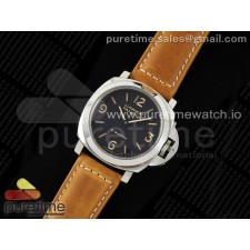 HW공장 파네라이 PAM914 스틸 블랙샌드위치다이얼 가죽스트랩 PAM914 SS HWF 1:1 Best Edition on Brown Asso Strap Strap A6497