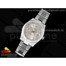 VS공장 롤렉스 데이저스트 41 스틸 실버다이얼 플루티드베젤 오이스터브레이슬릿 DateJust 41 126334 904L SS VSF 1:1 Best Edition Silver Dial on Oyster Bracelet VS3235