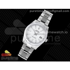 VS공장 롤렉스 데이저스트 41 스틸 화이트다이얼 플루티드베젤 오이스터브레이슬릿 DateJust 41 126334 904L SS VSF 1:1 Best Edition White Dial on Oyster Bracelet VS3235