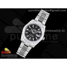 VS공장 롤렉스 데이저스트 41 스틸 블랙다이얼 플루티드베젤 오이스터브레이슬릿 DateJust 41 126334 904L SS VSF 1:1 Best Edition Black Dial on Oyster Bracelet VS3235