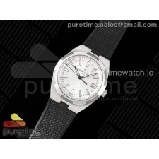 ZF공장 바쉐론콘스탄틴 오버시즈 4500V 스틸 화이트다이얼 러버스트랩 Overseas 4500V SS ZF 1:1 Best Edition Silver Dial on Black Rubber Strap A5100