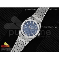 APS공장 오데마피게 로얄오크 15500 스틸 블루다이얼 브레이슬릿 Royal Oak 41mm 15500 SS APSF 1:1 Best Edition Blue Textured Dial on SS Bracelet SA4302 Super Clone