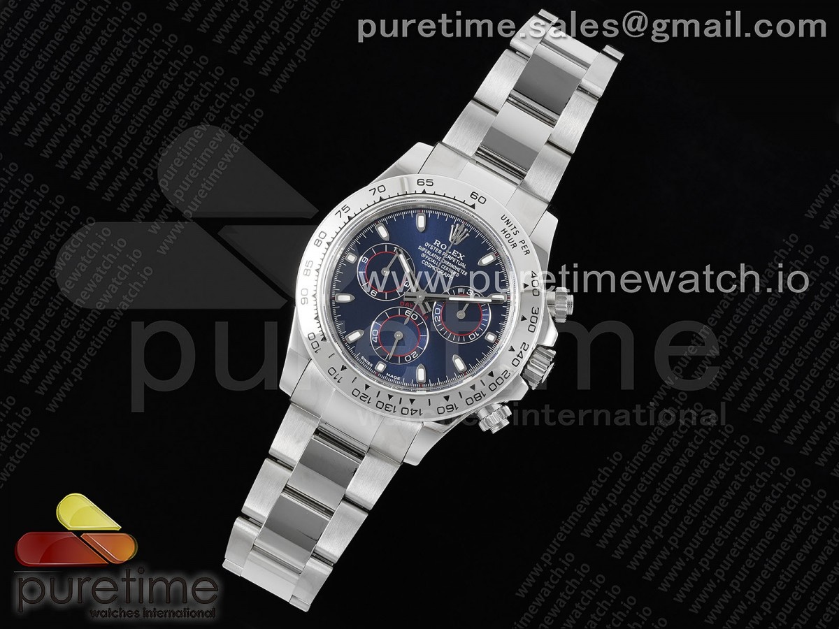 QF공장 롤렉스 스틸 데이토나 블루다이얼 브레이슬릿 Daytona 116509 QF 1:1 Best Edition Blue Dial on SS Bracelet SA4130