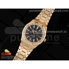 ZF공장 오데마피게 로얄오크 15400 로즈골드금통 블랙다이얼 브레이슬릿 Royal Oak 41mm 15400 RG ZF 1:1 Best Edition Black Textured Dial on RG Bracelet V2 SA3120 Super Clone