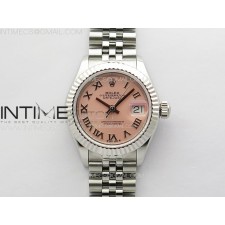 APS공장 롤렉스 레이디 데이저스트 28 스틸 핑크로만다이얼 플루티드베젤 쥬빌레브레이슬릿 Datejust 28mm 279179 SS APSF Best Edition Pink Dial Roman Markers on SS Jubilee Bracelet NH05