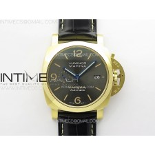 VS공장 파네라이 PAM1115 옐로우골드금통 그레이다이얼 블루핸즈 가죽스트랩 Pre Order PAM1115  RG VSF 1:1 Best Edition Blue Dial on Blue Leather Strap P.9010 Super Clone  SB공장