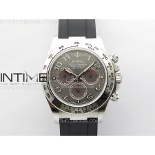 CLEAN공장 롤렉스 스틸 데이토나 그레이다이얼 러버스트랩 Daytona 116519 Clean 1:1 Best Edition 904L SS Case and Bracelet Gray Dial Numbers Markers SA4130 V2