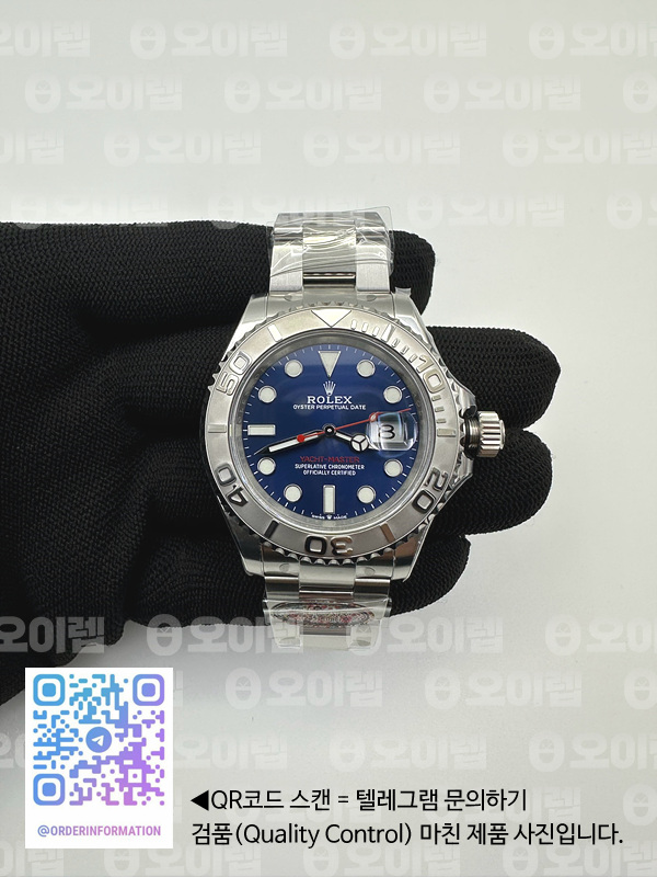 CLEAN공장 롤렉스 요트마스터 40 스틸 블루다이얼 브레이슬릿 클린공장 ROLYM210A - YachtMaster 116622 904L SS/SS Blue Clean VR3235