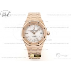 B7공장 오데마피게 로얄오크 15450OR 로즈골드금통 화이트다이얼 브레이슬릿 Royal Oak 37mm 15450OR RG/RG White B7F MY9015