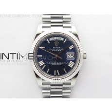 GM공장 롤렉스 데이데이트 40 스틸 블루다이얼 로만인덱스 프레지던트브레이슬릿 DayDate 40mm 228239 GMF 1:1 Best SS Blue Dial Roman Markers on President Bracelet A3255