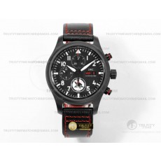 TW공장 IWC 파일럿 크로노그래프 탑해터스 블랙다이얼 블랙스트랩 Pilot Chrono Tophatters CER/RU Black TWF A7750