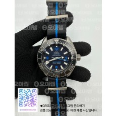 VS공장 오메가 씨마스터 플래닛오션 울트라딥 6000m 티타늄 블랙다이얼 나일론스트랩 Seamaster 6000M Ultra Deep SS SBF 1:1 Best Edition Black Dial on Black Nylon Strap A8912 Super Clone