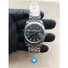 CLEAN공장 롤렉스 데이저스트 41 스틸 민트그린다이얼 플루티드베젤 쥬빌레브레이슬릿 클린공장 DateJust 41 126334 Clean 1:1 Best Edition 904L Steel Green Dial on Jubilee Bracelet VR3235