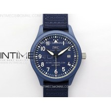 ZF공장 IWC 라우레우스 블루세라믹케이스 블루다이얼 블루나일론스트랩 Pilot’s Watch Laureus Blue Ceramic IW328101 ZF 1:1 Best Edition on Blue Nylon Strap A32111