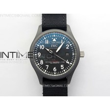 ZF공장 IWC 탑건 블랙세라믹케이스 블랙다이얼 블랙나일론스트랩 Pilot’s Watch Top Gun Black Ceramic IW326901 ZF 1:1 Best Edition on Black Nylon Strap A32111