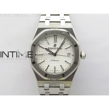 IP공장 오데마피게 로얄오크 15450 스틸 실버다이얼 브레이슬릿 Royal Oak 37mm 15450 SS IPF 1:1 Best Edition Silver Dial on SS Bracelet SA3120 Super Clone