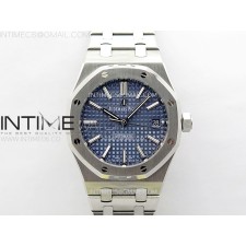 IP공장 오데마피게 로얄오크 15450 스틸 블루다이얼 브레이슬릿 Royal Oak 37mm 15450 SS IPF 1:1 Best Edition Blue Dial on SS Bracelet SA3120 Super Clone