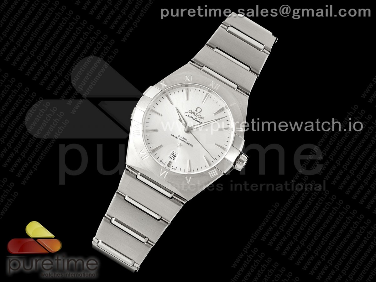 ASW공장 오메가 컨스텔레이션 39 스틸 실버다이얼 브레이슬릿 Constellation 39mm SS ASWF 1:1 Best Edition Silver Dial on SS Bracelet A8800