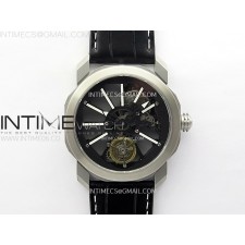 AX공장 불가리 옥토 스틸 스켈레톤다이얼 가죽스트랩 투어빌론 Octo 102910 SS AXF Best Edition Skeleton Dial on Black Leather Strap Asian BVL206 Tourbillon Movement