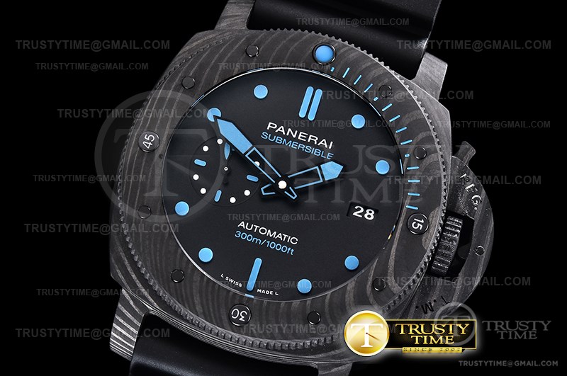 VS공장 파네라이 PAM1616 카보테크 블랙다이얼 러버스트랩 PAM1616 Carbotech Submersible 47mm CB/RU VSF P9000