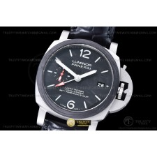 VS공장 파네라이 PAM1096 루나로사 GMT 가죽스트랩 Lum. Luna Rossa GMT TI/LE Blk VSF P9010