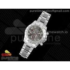 OM공장 롤렉스 스틸 데이토나 그레이레이싱다이얼 브레이슬릿 Daytona 116509 SS OMF Best Edition Gray Numeral Dial on SS Bracelet A7750