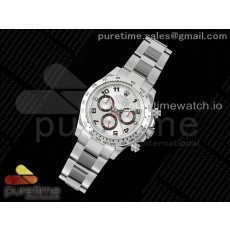 OM공장 롤렉스 스틸 데이토나 실버레이싱다이얼 브레이슬릿 Daytona 116509 SS OMF Best Edition Silver Numeral Dial on SS Bracelet A7750