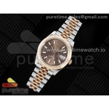 VS공장 롤렉스 데이저스트 41 로즈골드콤비 브라운다이얼 쥬빌레브레이슬릿 DateJust 41 126331 904L SS VSF 1:1 Best Edition Brown Dial on Jubilee Bracelet VS3235