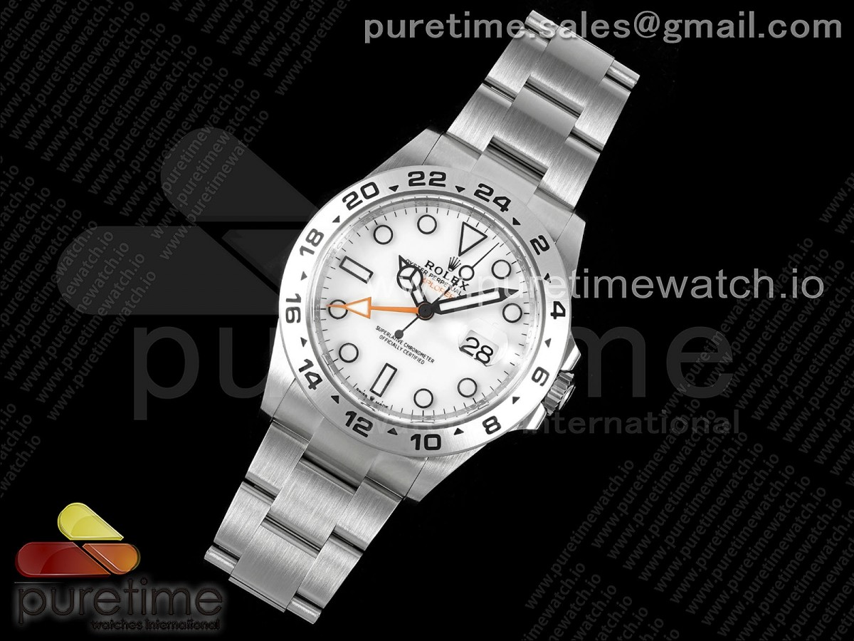 C+F공장 롤렉스 익스플로러2 42 스틸 화이트다이얼 브레이슬릿 Explorer II 42mm 226570 904L SS C+F 1:1 Best Edition White Dial on Bracelet VR3285 CHS (씨플러스에프)