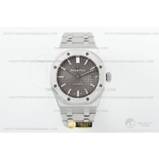 ZF공장 오데마피게 로얄오크 15450 그레이다이얼 브레이슬릿 Royal Oak 37mm 15450ST SS/SS Grey ZF A3120