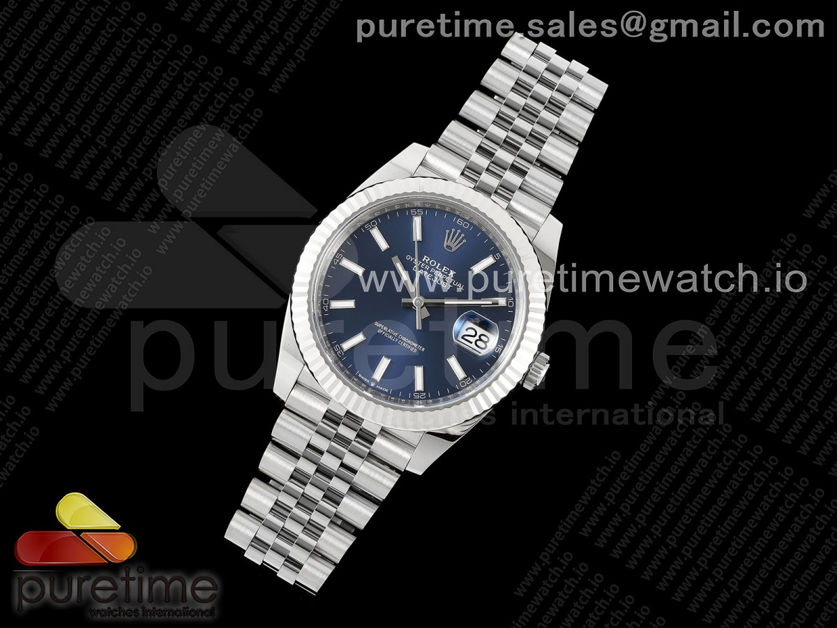 C+공장 롤렉스 데이저스트 41 스틸 블루다이얼 쥬빌레브레이슬릿 DateJust 41 126334 C+F 1:1 Best Edition 904L Steel Blue Dial on SS Jubilee Bracelet VR3235 씨플러스