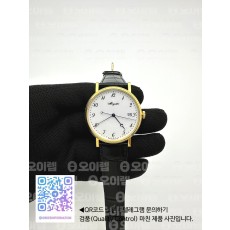 FK공장 브레게 클래식 5177 화이트다이얼 옐로우골드금통 가죽스트랩 Classique Auto 5177 RG FKF