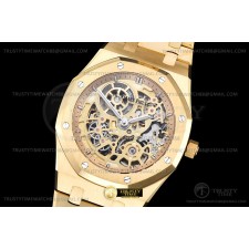 ZF공장 오데마피게 로얄오크 16204 옐로우골드금통 엑스트라씬 오픈워크 스켈레톤다이얼 브레이슬릿 Royal Oak Jumbo Extra Thin 16204 YG/YG Skele Z A7124