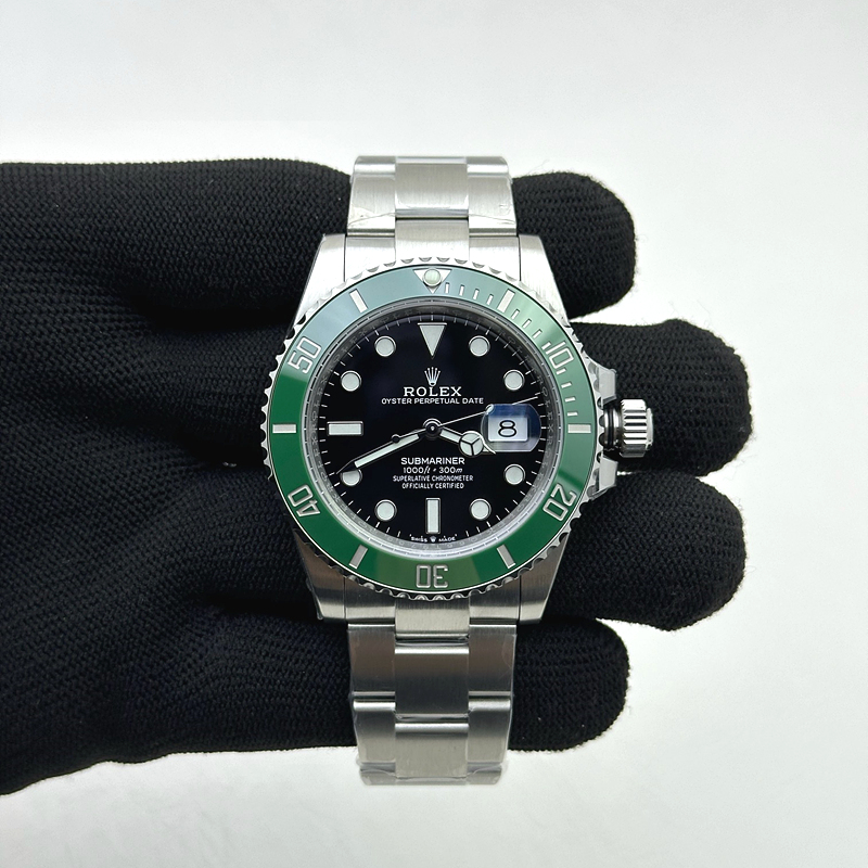국내배송!! VS공장 롤렉스 서브마리너 41 스타벅스 그린 스틸 브레이슬릿 (고유번호 0S144)