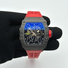 국내배송!! ZF공장 리차드밀 RM35-02 라파엘나달 블랙스켈레톤다이얼 레드러버스트랩 (고유번호 F1)