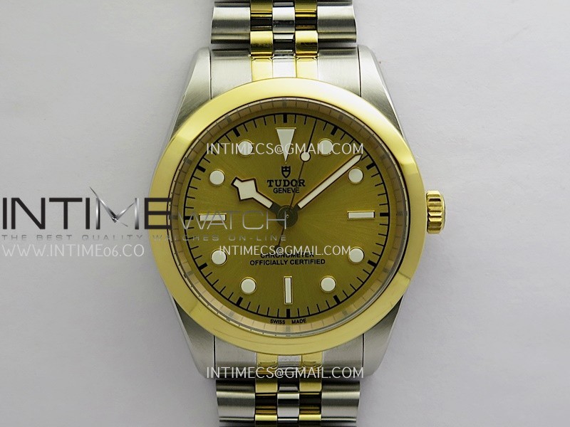 HT공장 튜더 블랙베이 41 옐로우골드콤비 골드다이얼 브레이슬릿 Black Bay 41mm SS/YG HTF 1:1 Best Edition Gold Dial On SS/YG Jubilee Bracelet Asian 5601