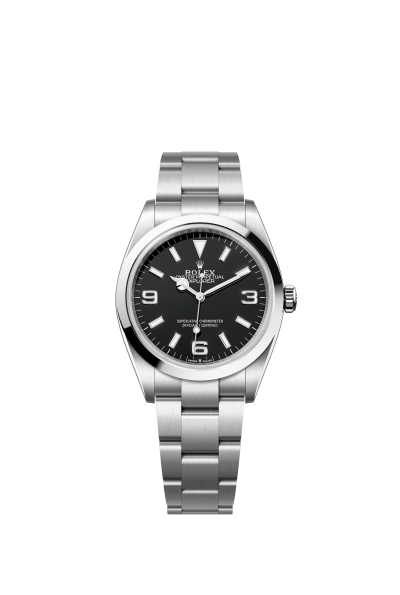 Clean공장 롤렉스 익스플로러 36 124270 스틸 블랙다이얼 브레이슬릿 클린공장 Explorer 124270 36mm 904L Steel Clean 1:1 Best Edition Black Dial on SS Bracelet VR3230