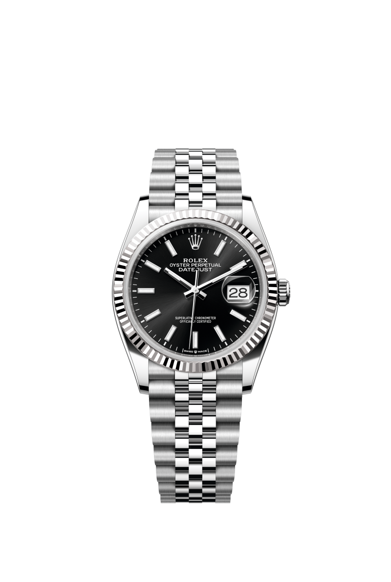 VS공장 롤렉스 데이저스트 36 블랙다이얼 플루티드베젤 쥬빌레브레이슬릿 DateJust 36 SS 126234 VSF 1:1 Best Edition 904L Steel Black Stick Dial on Jubilee Bracelet VS3235