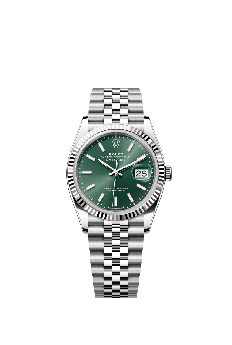 VS공장 롤렉스 데이저스트 36 민트그린다이얼 플루티드베젤 쥬빌레브레이슬릿 DateJust 36 SS 126234 VSF 1:1 Best Edition 904L Steel Green Sundust Dial on Jubilee Bracelet VS3235
